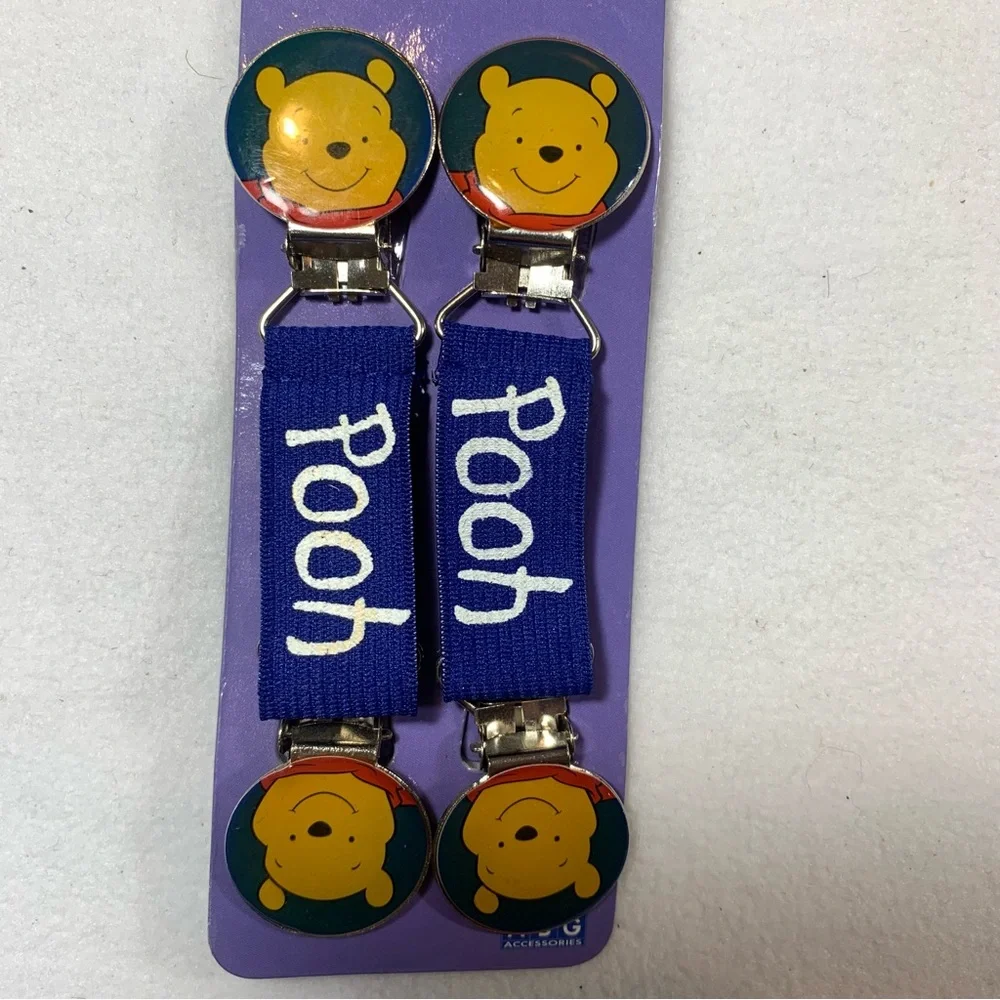 Vintage New Deadstock Winnie the Pooh Bear Mitten Glove Clips Disney ABG Y2K